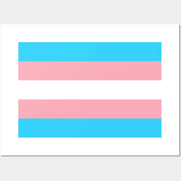 Trans Flag Wall Art by DorothyGoesGlamping